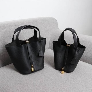 希少!エルメス ピコタン PM/MM ノワール シルバー ゴールド ern23301 希少!エルメス ピコタン PM/MM ノワール シルバー ゴールド ern23301