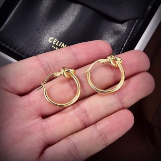 すぐ届く◆セリーヌ◆ノット スモールフープ 本物 46N556BRA