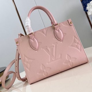 新作 ルイヴィトン★オンザゴー PM 本物 ピンク LV M47135