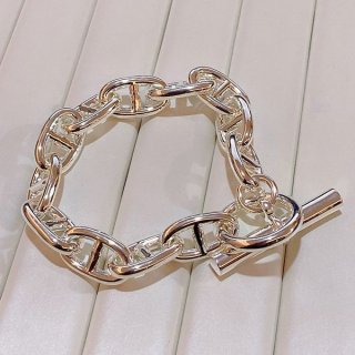 大人気！エルメス シェーヌダンクル 本物 シルバーブレスレットお洒落に erq11523