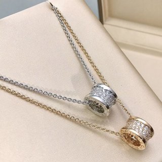 ブティックブルガリ 本物 ビーゼロワンミニダイヤモンド ネックレス Buk51488 ブティックブルガリ 本物 ビーゼロワンミニダイヤモンド ネックレス Buk51488
