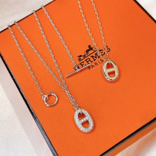 エルメス シェーヌダンクル ダイヤ ロングネックレス 本物 erl07007 エルメス シェーヌダンクル ダイヤ ロングネックレス 本物 erl07007