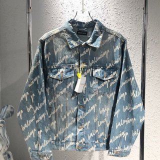 新色☆希少 バレンシアガ デニムジャケット 本物 bau27651 新色☆希少 バレンシアガ デニムジャケット 本物 bau27651