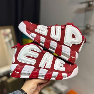 ☆超人気☆エアモアアップテンポ 本物 シュプリーム×ナイキ モア アップ テンポ ホワイト/レッド 902290-600 ☆超人気☆エアモアアップテンポ 本物 シュプリーム×ナイキ モア アップ テンポ ホワイト/レッド 902290-600