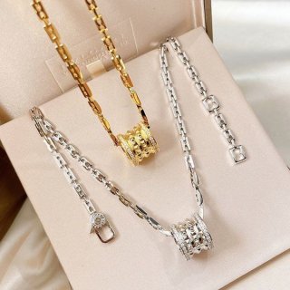 《大人気》ブルガリ ネックレス 本物 ビーゼロワン イエローゴールド/シルバー Buw18584 《大人気》ブルガリ ネックレス 本物 ビーゼロワン イエローゴールド/シルバー Buw18584