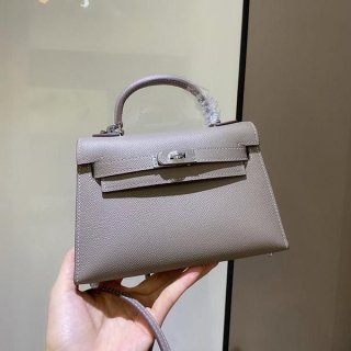 エルメス ケリーミニ2 カザック エプソン本物 シルバー金具 he19012