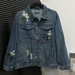 新作で超限定クロムハーツ デニム ウエスタンシャツ 本物 Kuh52895