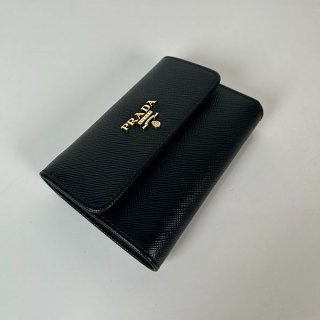 すぐ届 プラダ 本物☆ヴィッテロムーブ 三つ折り財布 ロゴ pua00924