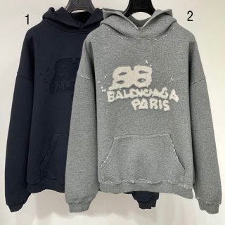 確保済みバレンシアガ 本物 HAND DRAWN BB ICON パーカー ラージフィット 2色 ban01058 確保済みバレンシアガ 本物 HAND DRAWN BB ICON パーカー ラージフィット 2色 ban01058