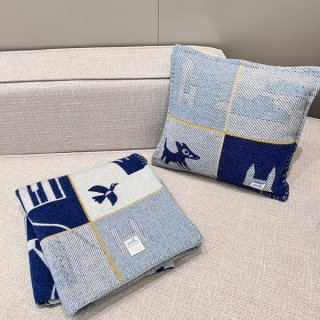 エルメス 本物 カシミアウールクッション&ブランケット erw98829 エルメス 本物 カシミアウールクッション&ブランケット erw98829