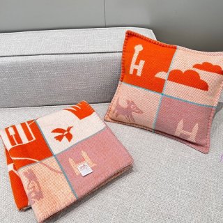 エルメス 本物 カシミアウールクッション&ブランケット erj13526 エルメス 本物 カシミアウールクッション&ブランケット erj13526