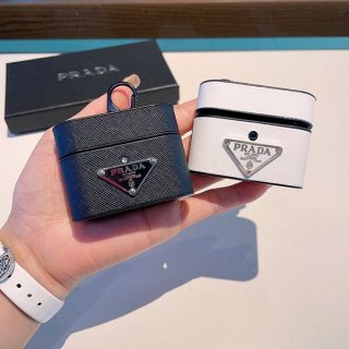 お洒落で可愛い プラダ レザー AirPods Proケース 本物 puj21020