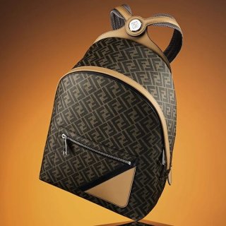 秋冬大セールフェンディ n級品 ブラウン FF ファブリック バックパック fem45050 秋冬大セールフェンディ n級品 ブラウン FF ファブリック バックパック fem45050