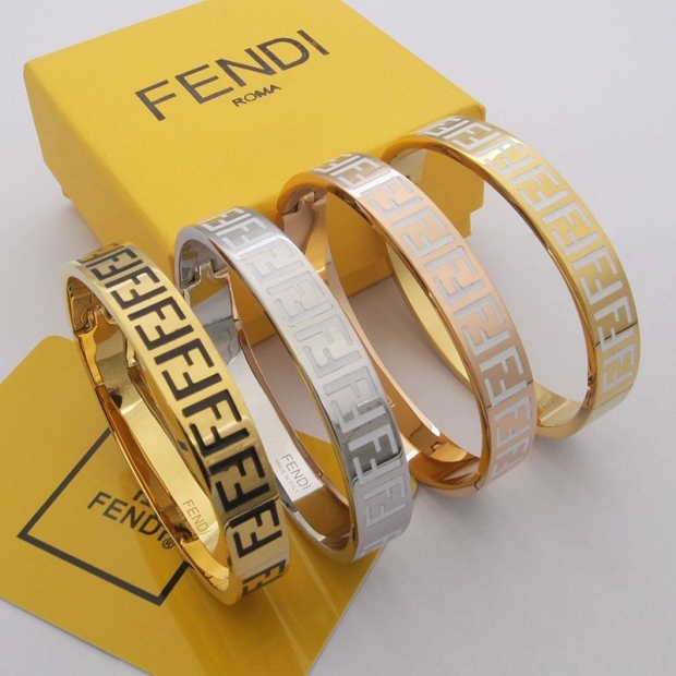 大人気!!新色新作◆フェンディ◆FFブレスレット 本物 バングル ピンク 4色 8AG808TL9F0RNG