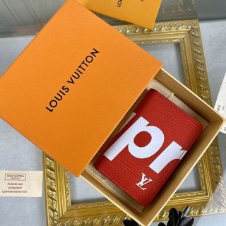 人気商品!シュプリーム x ルイヴィトン 本物 コラボ エピ カードケース [オーガナイザードゥ ポッシュ] M67714