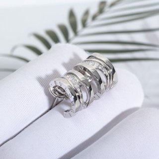 完売人気☆上品 ブルガリ B ZERO1 ピアス 本物 シルバー Bue49070