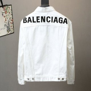 入手困難バレンシアガ 本物 ロゴ刺繍 デニムジャケット ホワイト bai80414 入手困難バレンシアガ 本物 ロゴ刺繍 デニムジャケット ホワイト bai80414