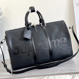 ルイヴィトン シュプリーム 本物 エピ キーポルバンドリエール45 ボストンバッグ M53433 ルイヴィトン シュプリーム 本物 エピ キーポルバンドリエール45 ボストンバッグ M53433