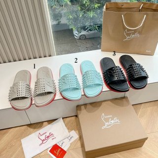 超話題!ルブタン 本物 Take It Easy サンダル ラバー ロゴ スパイク 2色 Rue35412 超話題!ルブタン 本物 Take It Easy サンダル ラバー ロゴ スパイク 2色 Rue35412