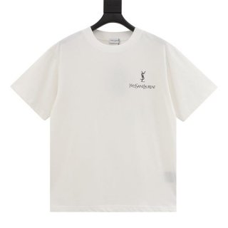 n級 おすすめサンローラン 本物 シグネチャーロゴ Tシャツ Sai97578 n級 おすすめサンローラン 本物 シグネチャーロゴ Tシャツ Sai97578