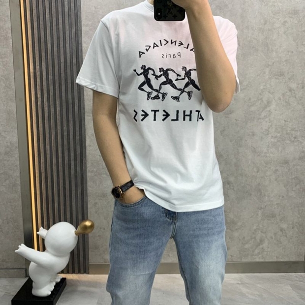 ★日本!!人気！バレンシアガ athletes Tシャツ 本物 ホワイト bai93322