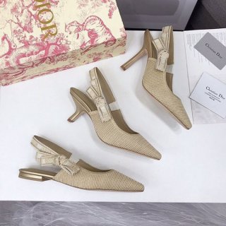 おすすめディオール 本物 スリングバックパンプス★テクニカルファブリック deg57427
