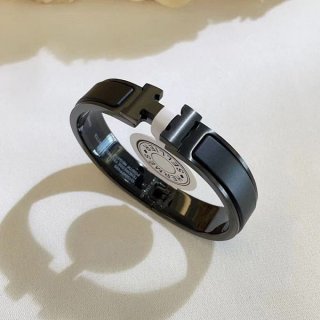 超希少！★エルメス★Clicクリックカデナス ブレスレット ブラック 本物 era04768