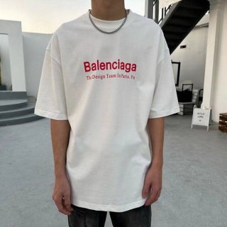 バレンシアガ ロゴ半袖Tシャツ 本物 ban43629 バレンシアガ ロゴ半袖Tシャツ 本物 ban43629