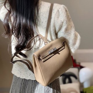 エルメス Kelly Ado エトゥープ 本物ケリーアドPM バックパック