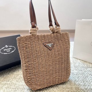 プラダ かごバッグ 本物 ラフィア ハンドバッグ pux92923 プラダ かごバッグ 本物 ラフィア ハンドバッグ pux92923