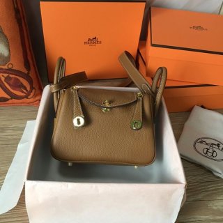 エルメス リンディ ミニ ヴェルソ本物 スイフト シルバー金具he26072