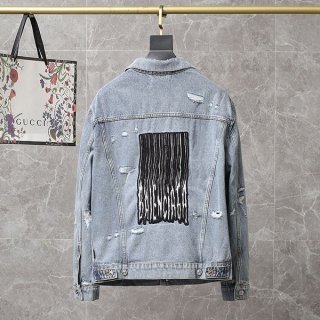 バレンシアガ Barcode Large Fit ジャケット コピー★ライトブルーデニム 664329TBP488961 バレンシアガ Barcode Large Fit ジャケット コピー★ライトブルーデニム 664329TBP488961