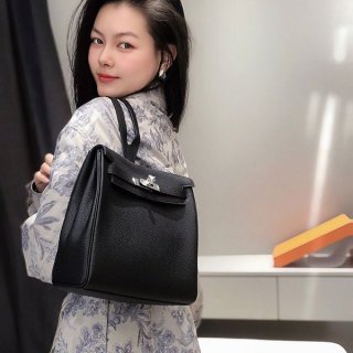 エルメス ケリーアドPM リュックサック 本物 Kelly Ado シルバー金具