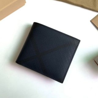 バーバリー チェック レザー 財布 本物 Bay71802 バーバリー チェック レザー 財布 本物 Bay71802