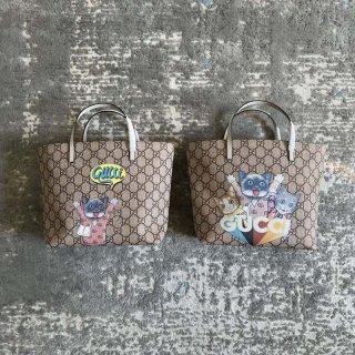 大人気!グッチ ヒグチユウコ 本物 チルドレンズ キャット GGスプリーム トートバッグ 2色 guk22134 大人気!グッチ ヒグチユウコ 本物 チルドレンズ キャット GGスプリーム トートバッグ 2色 guk22134