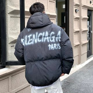 バレンシアガ コピー ロゴ ダウン フーディ ジャケット bag49979 バレンシアガ コピー ロゴ ダウン フーディ ジャケット bag49979