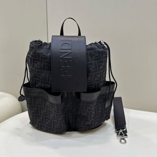 注目★フェンディ 本物ドローストリング FFファブリック スモール バックパック feb88633 注目★フェンディ 本物ドローストリング FFファブリック スモール バックパック feb88633