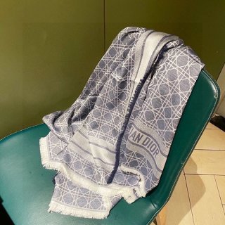 ディオール カナージュ デニム ショール 本物 ウールシルクカシミア deh91873 ディオール カナージュ デニム ショール 本物 ウールシルクカシミア deh91873