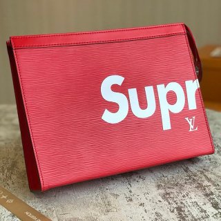 関税なし ルイヴィトン × シュプリーム 本物 Pochette Jour GM クラッチバッグ 赤 M66888 関税なし ルイヴィトン × シュプリーム 本物 Pochette Jour GM クラッチバッグ 赤 M66888