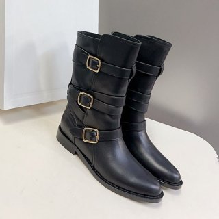 セリーヌ カーフスキン トリプルバックル ブーツ コピー Cel28566 セリーヌ カーフスキン トリプルバックル ブーツ コピー Cel28566