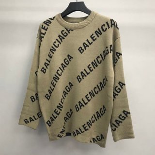希少バレンシアガ ジャカードロゴクルーネックセーター コピー bac17761 希少バレンシアガ ジャカードロゴクルーネックセーター コピー bac17761