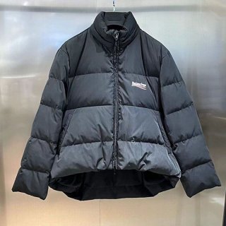 バレンシアガ*POLITICAL CAMPAIGN C-SHAPE PUFFERダウン黒 bax58161 バレンシアガ*POLITICAL CAMPAIGN C-SHAPE PUFFERダウン黒 bax58161