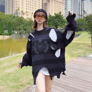 入手困難デニムに合うバレンシアガ 本物 ダメージセーターニットメンズグレー baj07296 入手困難デニムに合うバレンシアガ 本物 ダメージセーターニットメンズグレー baj07296