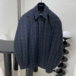 超希少!バレンシアガ 本物 コットン チェック オーバーサイズ シャツ 751728TOM172952 超希少!バレンシアガ 本物 コットン チェック オーバーサイズ シャツ 751728TOM172952