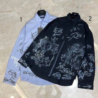 売上総額1位!バレンシアガ GRAFFITI シャツ オーバーサイズ 長袖シャツ 本物 2色 738843TNM604850 売上総額1位!バレンシアガ GRAFFITI シャツ オーバーサイズ 長袖シャツ 本物 2色 738843TNM604850
