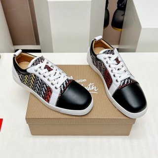 最新でオシャレクリスチャンルブタン コピー メタリックエッジ レザースニーカー Rud57799 最新でオシャレクリスチャンルブタン コピー メタリックエッジ レザースニーカー Rud57799