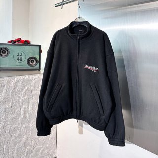 バレンシアガ 本物 POLITICAL CAMPAIGN フリース ジップアップジャケット bag70476 バレンシアガ 本物 POLITICAL CAMPAIGN フリース ジップアップジャケット bag70476
