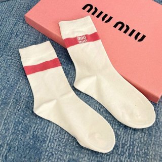 争奪戦 ミュウミュウ ロゴ入りコットンソックス 本物 myv02831 争奪戦 ミュウミュウ ロゴ入りコットンソックス 本物 myv02831
