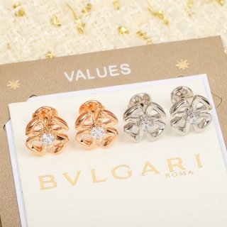ブルガリ 本物 フィオレヴァー ピアス 18K ピンクゴールド 2色 Buu22141