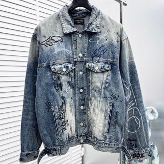 バレンシアガ 本物 グラフィティ オーバーサイズ ジャケット bah50970 バレンシアガ 本物 グラフィティ オーバーサイズ ジャケット bah50970